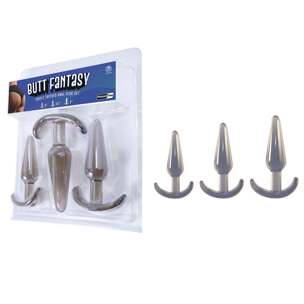 Anal Fantasy Collection Ass Gasm Cockring Plug - Black main image 1