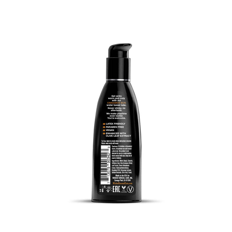 Wicked AQUA CINNAMON BUN Flavoured Lube - 60ml