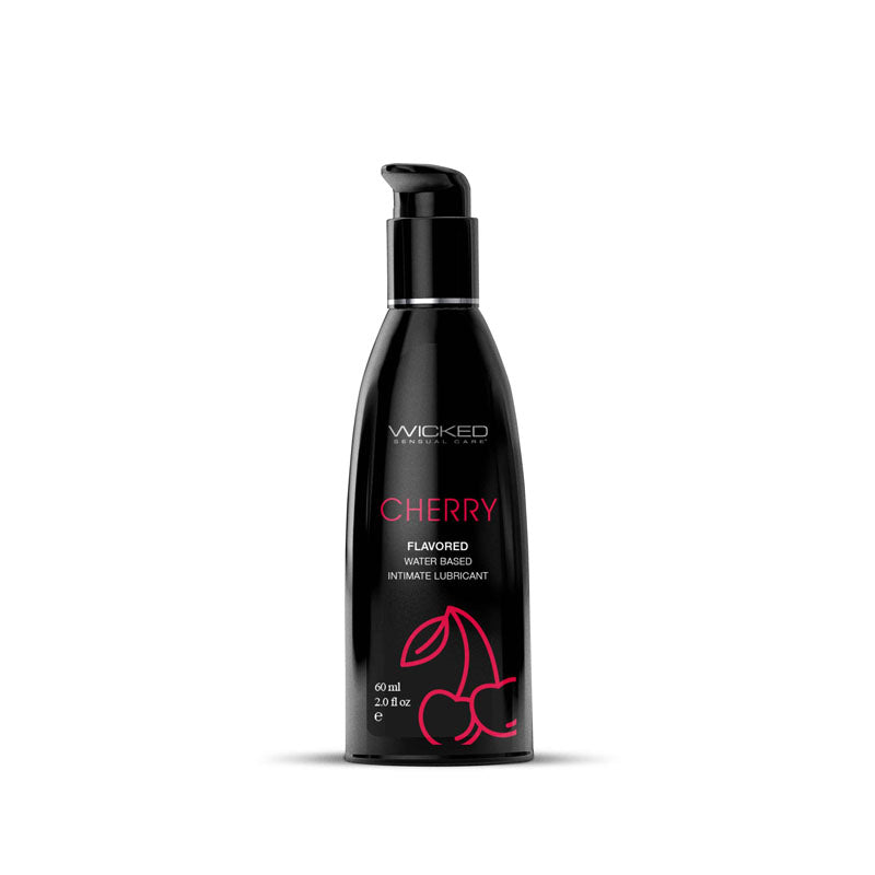 Wicked AQUA CHERRY Flavoured Lube - 60ml