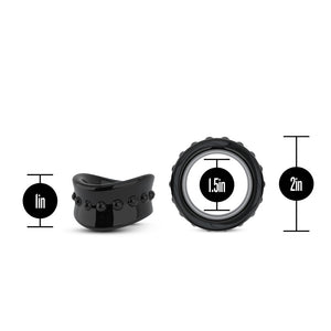 Stay Hard Beef Ball Stretcher - 1.5 Inch Black