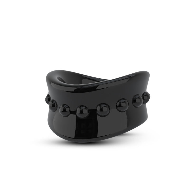 Stay Hard Beef Ball Stretcher - 1.5 Inch Black