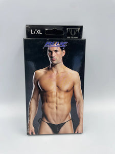 Blue Line Mens Bikini Side-Tie L/XL Black