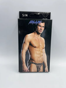 Blue Line Mens Jock Strap S/M Leopard