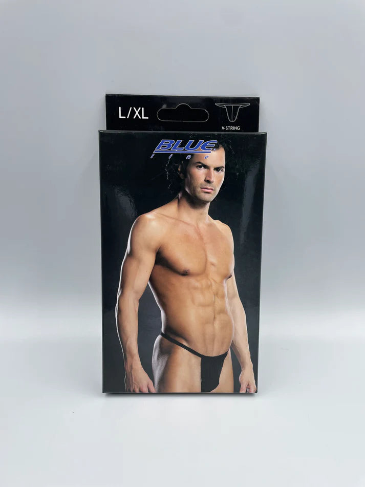 Blue Line Mens V-String L/XL Black